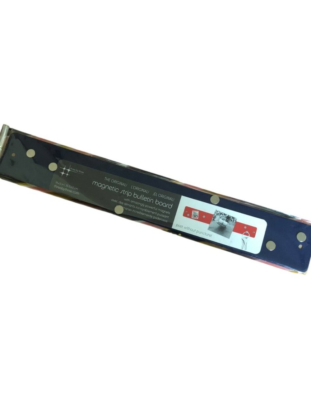 Magnetic Strip Bulletin Board Blue Office Post Without Puncture
